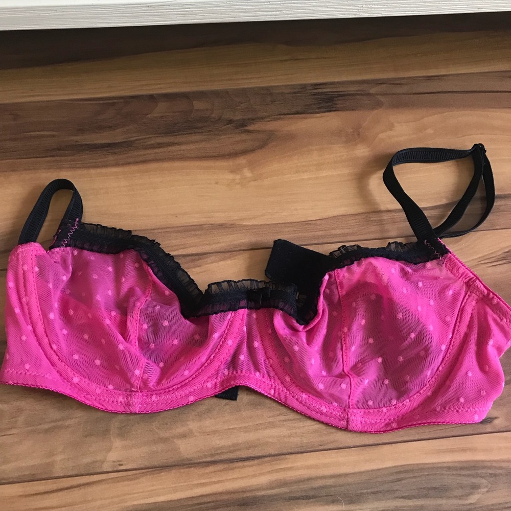 Pink bra